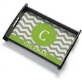 thumbnail image 2 of Personalized Chevron Family Name Serving Tray, Chartreuse, 2 of 2