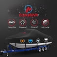 thumbnail image 3 of MISSMILE Boat Cover 16-18.5 FT - Marine Grade Trailerable Boat Cover Heavy Duty&Waterproof - Fit 16 to 18.5ft V-Hull, Fishing Boats, Runabout, Fish&Ski and Pro-Style Bass Boats, 3 of 7