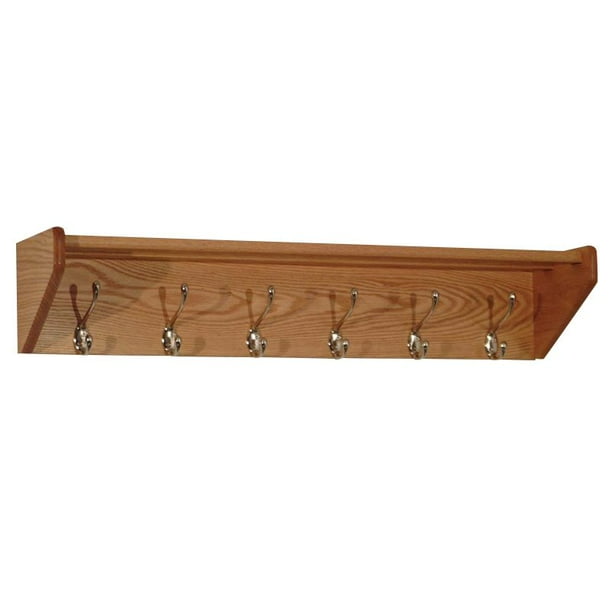 Pemberly Row 6 Hook Wall Mounted Coat Rack Shelf In Light Oak Com - Wall Mounted Hooks With Shelf Pemberly Row 6 Hook Wall Mounted Coat Rack Shelf In Light Oak Com - Wall Mounted Hooks With Shelf
