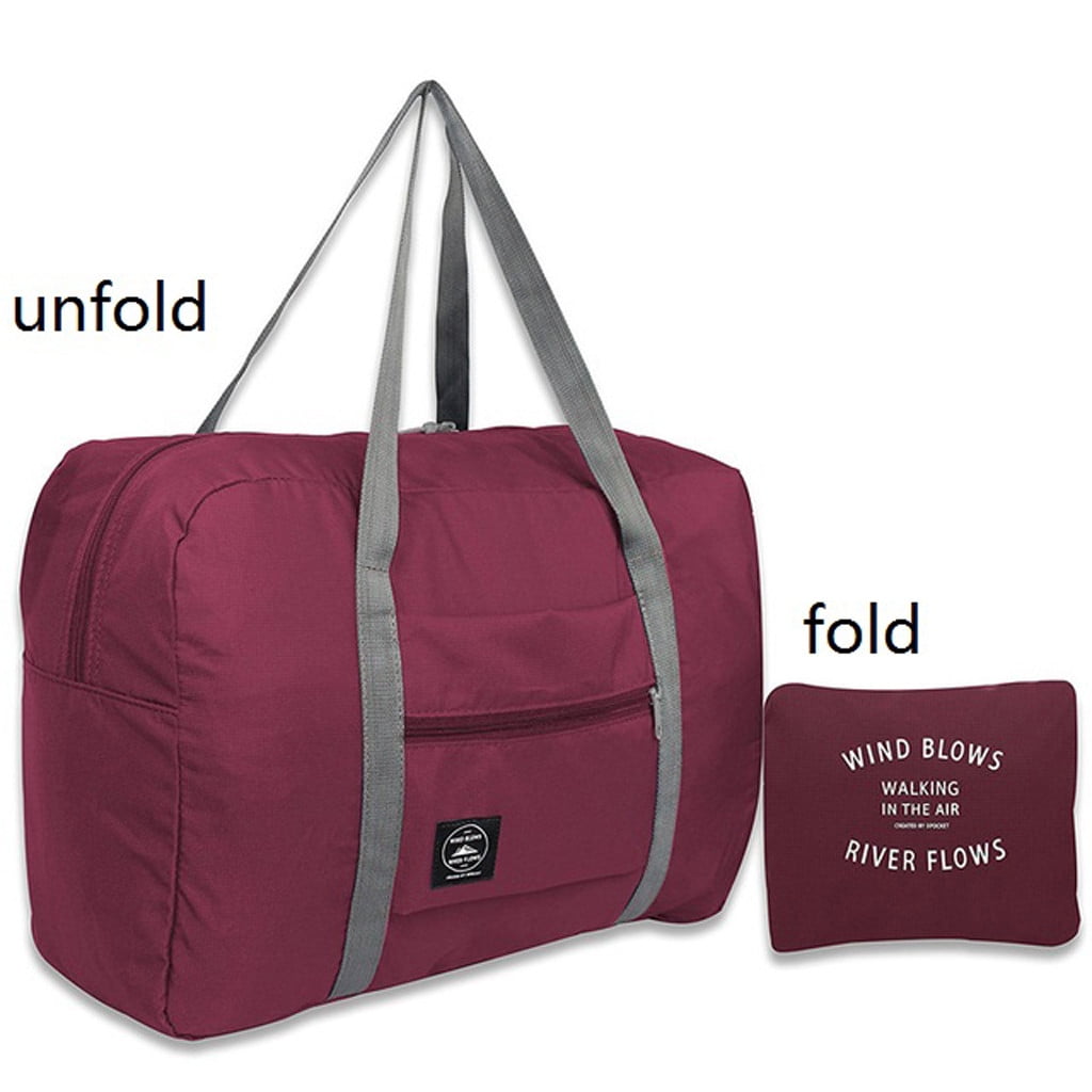 YANJINGHONG Rolling Duffel Bag 56-75L Foldable Large-Capacity Trolley Travel Bag Oxford Cloth Waterproof Hand Luggage Travel Check-in Bag Black 
