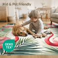 thumbnail image 4 of ODIKA 8'x10' Washable Area Rug Non-Shedding, Easy Care, Door Welcome Pcs Boho Plaid Layering Border Motif Hawaiian Frame for King Size Bedroom Under Bed, Master Suite, 4 of 7