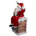 thumbnail image 5 of Northlight 32" Musical and Animated Santa on a Chimney Christmas Decoration, 5 of 6