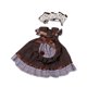 thumbnail image 2 of 2x 1/6 BJD Muñeca Princesa Vestido Traje Disfraz Muñeca de Peluche Accesorios Juego de Rol marrón oscuro, 2 of 9