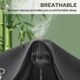 thumbnail image 4 of BEDLORE Twin Mattress Protector Waterproof, 3D Air Fabric Bamboo Mattress Cover Breathable Noiseless with 6"-15" Deep Pocket(Gray), 4 of 9