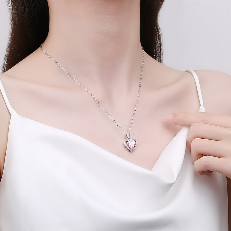 Walmart heart shop necklaces