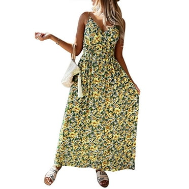 Mobimib Women’s Sleeveless Floral Wrap Dress - Walmart.com