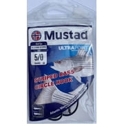 Mustad Black Nickel Wide Gap Circle Hook Striper Value Pack - Size 6/0