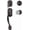 Oil Rubbed Bronze, variant on Vintage Front Door Handle and Deadbolt Set, Front Door Lock Set with Crystal Glass Door Knob, Entry Door Lock Set with Single Cylinder, Reversible for Right & Left, Oil Rubbed Bronze