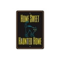 thumbnail image 2 of Home Sweet Haunted Home Novelty Sign, Metal Wall Decor - 10x14 inches, 2 of 4