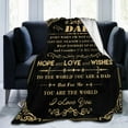 thumbnail image 2 of Dad Blanket Fathers Day Blanket Throw Blanket Gift for Father Dad Flannel Blanket Gold Sofa Blanket Soft Travel Blanket Birthday Gift 50"X40", 2 of 6