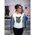 thumbnail image 2 of Butterflies On Paper Iv T-Shirt Women -Fab Funky Designs, Female 4X-Large, 2 of 4
