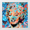 thumbnail image 2 of Stephen Chambers 15x15 White Modern Wood Framed Wall Art Titled - Marilyn All Of My Love, 2 of 6