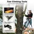 thumbnail image 3 of TFCFL Adjustable Tree/Pole Climbing Spike Set 2 Gear Climbing Tool Safety Belt Rope Lanyard w/ Carabiner, 3 of 15