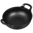 thumbnail image 2 of Cast Iron Saucepan Set 2pcs Nonstick Cooking Skillet Stew Pot No Coating, 2 of 8