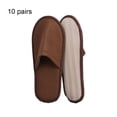 thumbnail image 3 of 10 pares de zapatillas de hotel desechables Sonducket de lana Coral para hombres y mujeres Talla única, 3 of 6