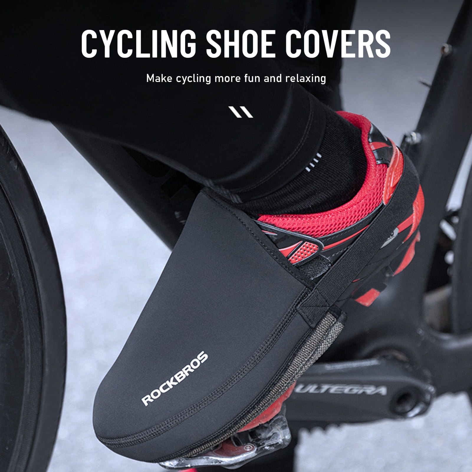 Bicycle Cycling Shoe Covers Toe Cover Protector Windproof Warm Half Overshoes 