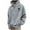 Gray, variant on SwiftWear Mens Hoodie Rose Rinted Pullover Long-Sleeved Top Loose Fit Hooded Sweatshirts, Gray M