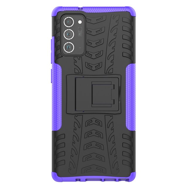 2-in-1 Hard Back Cover Shockproof Phone Case With Built-in Portable Kickstand For Samsung Galaxy Note 20 / Samsung Galaxy Note 20 Ultra