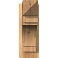 thumbnail image 2 of Ekena Millwork 6"W x 16"D x 16"H Merced Rough Sawn Arts and Crafts Outlooker, Western Red Cedar, 2 of 4