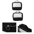 thumbnail image 3 of Ofertas Únicas 1 Pc Bolsa de Maquillaje de Viaje Transparente Portátil 7.09"x2.76" Poliéster Negro, 3 of 6