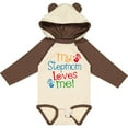 thumbnail image 3 of Inktastic My Stepmom Loves Me Boys or Girls Long Sleeve Baby Bodysuit, 3 of 5