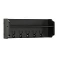 thumbnail image 5 of Entryway Floating Utility Wall Shelf with Hooks - Wall Mounted - Black, 5 of 15