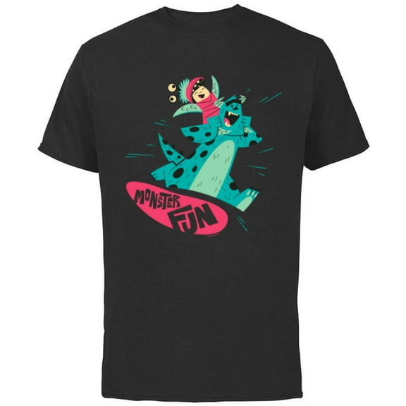 Disney and Pixar’s Monster, Inc. Sulley and Boo Monster Fun - Short Sleeve Cotton T-Shirt for Adults - Customized-Black