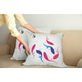 thumbnail image 3 of Ambesonne Japanese Throw Pillow Cover 2 Pack, Fish Yin Yang, 18", Pink Blue, 3 of 6