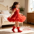 thumbnail image 2 of TELOLY 2Pairs Kids Socks,0-6 Months Ruffle Socks,Thin Style Lace Socks,Red,Xxs, 2 of 6