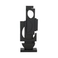 thumbnail image 6 of Modern Stacked Sculpture for Home Decor and Bathroom - Contemporary Accent for Shelf and Coffee Table Decor - Decorative Figurine for Office, Mantel Display, and Living Room - 24", Black, 6 of 13
