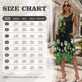 thumbnail image 4 of Psesaysky St. Patrick's Day Sleeveless Dress for Women Couples Matching Outfit Shirts&Sundress for His and Her Green Leaves Piano Short Sleeve Button Down Shirts,S-5XL, 4 of 7