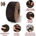 thumbnail image 3 of ELW 9-10 oz. 3.6-4mm Dark Brown Straps, Belts, Strips 10"X60" 25.4x152cm - Belt Grade Latigo Leather for Cowhide Heavy DIY Craft - Pet Collars, Blanks, Accessory, Jewelry, Key Chains, 3 of 9