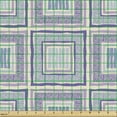 thumbnail image 2 of Ambesonne Abstract Fabric by the Yard Upholstery, Concentric Squares Stripes, 1 Yard, Eggshell Lilac, 2 of 5