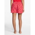 thumbnail image 2 of No Boundaries Cotton Boxer Sleep Shorts, 3" Inseam, Women's XS-XXL, 2 of 5