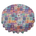 thumbnail image 2 of Pioneer Flower Floral Print Pattern Round Tablecloth 70"x70", Wrinkle Resistant Wipeable Table Cover for Kitchen Dining Room Picnic Patio and Party, 2 of 5