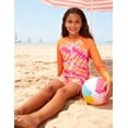 thumbnail image 5 of Lanbubble Girls Swimsuit 3-Piece Zip Long Sleeve Rash Guard Bathing Suits Bikini Boyshort Set Summer Swimwear 13-14 Years, 5 of 8