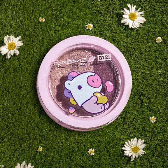 The Crème Shop | BT21 Baby MANG Ultra-Pigmented Eyeshadow Trio - Grape Jelly Bean