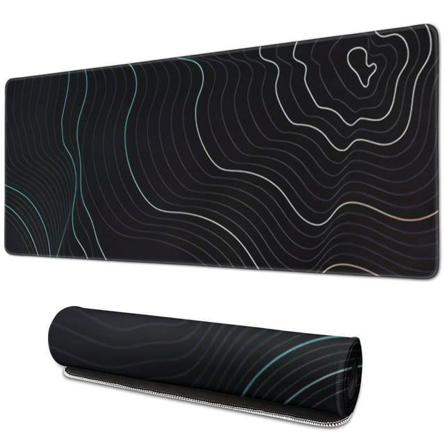 "Mountain Theme Extended Gaming Mouse Pad: Enhance Gaming & Work Experience with Our Large 31.5x11.8 Inch, Stitched Edged, Anti-Slip Mousepad"