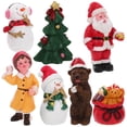 thumbnail image 1 of ColoMX 1Set Santa Claus Miniatura Decoración de Navidad Mandeo de nieve Trez de Navidad, 1 of 8