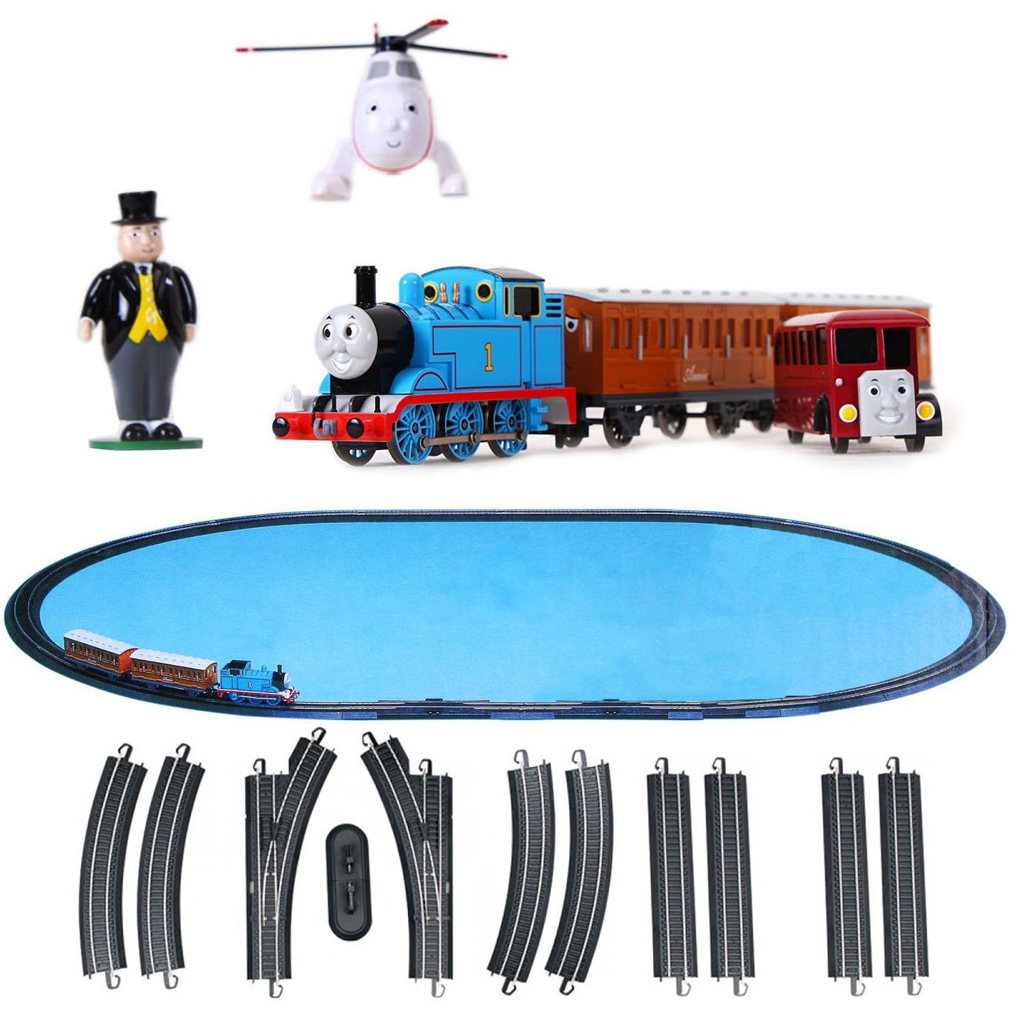 Bachmann Trains Deluxe Thomas & Friends HO Scale Set + 12-Piece Track  Expander