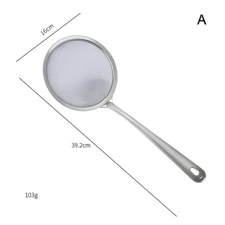 

Fine Mesh Stainless Steel Strainer Splatter Screen Kitchen Supply Sifter Colanders 6.3 Inch Strainer