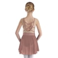 thumbnail image 2 of TiaoBug Kids Girls Sparkly Rhinestone Ballet Dance Dress Skirted Leotard Lyrical Latin Dance Costume Dusty Pink 10, 2 of 7