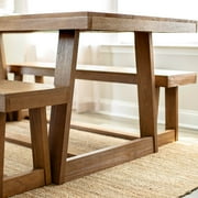 Plank+Beam Farmhouse 72 Dining Table, Solid Wood Rectangular Kitchen Table for 6 People