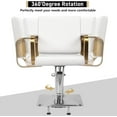 thumbnail image 6 of 19"low back Salon Chair,Styling Barber Chair,Barber Chair With Heavy Duty Hydraulic Pump, Adjustable Height & 360° Swivel For Barber Shop Hair Stylist,Beauty Salon Spa Equipment,Max Load 330 Lbs,White, 6 of 7
