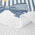 thumbnail image 5 of Erosebridal Duck Quilt Full for Girls, Blue Stripes Full Bedspread Sets, 3-Piece 1 Coverlet and 2 Pillowcases, 5 of 7