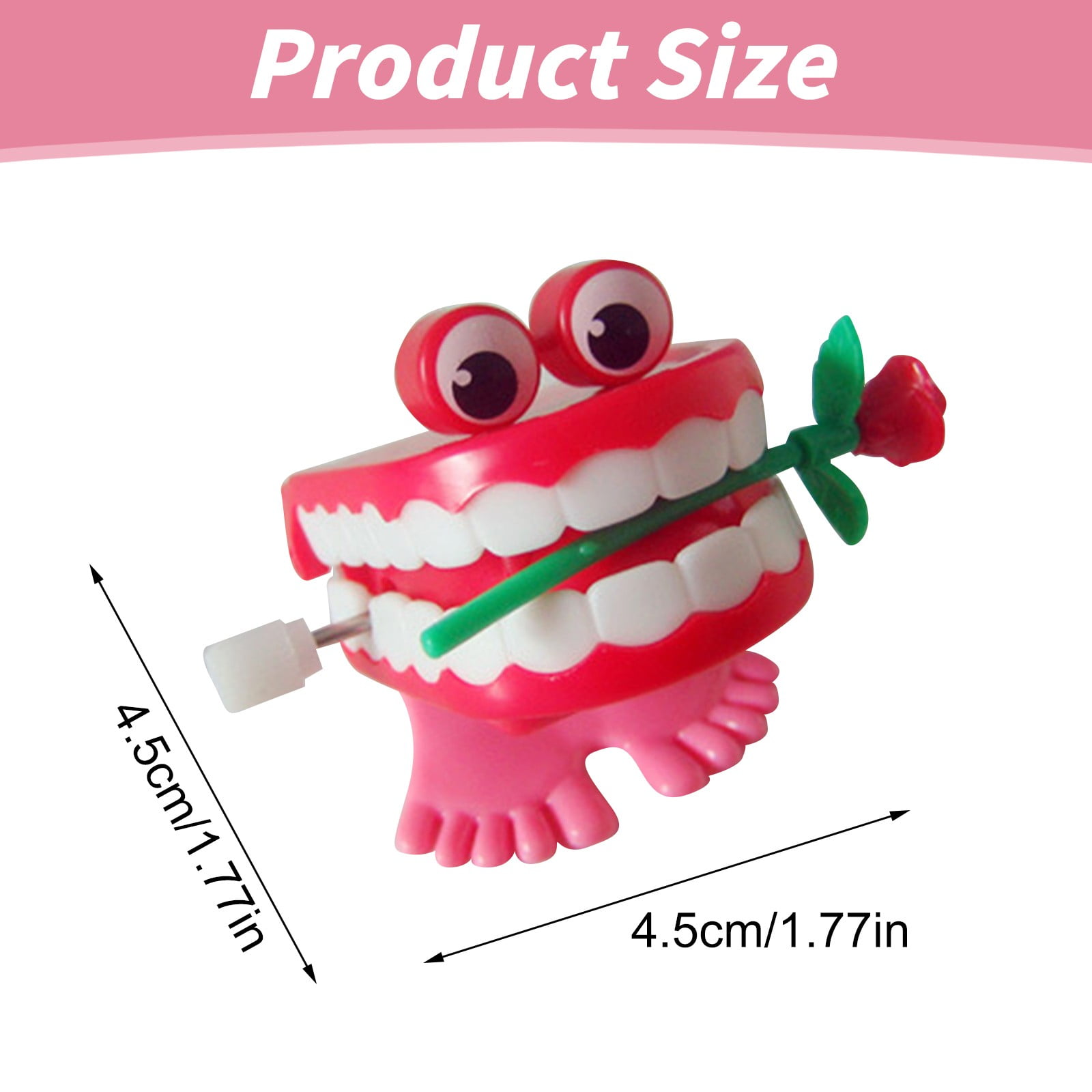Jouet à Remonter Dents Qui Claquent - Petit Gadget Amusant Qui Saute Et Vibre - Idée Cadeau Blague Pour Enfants Et Ados - 13