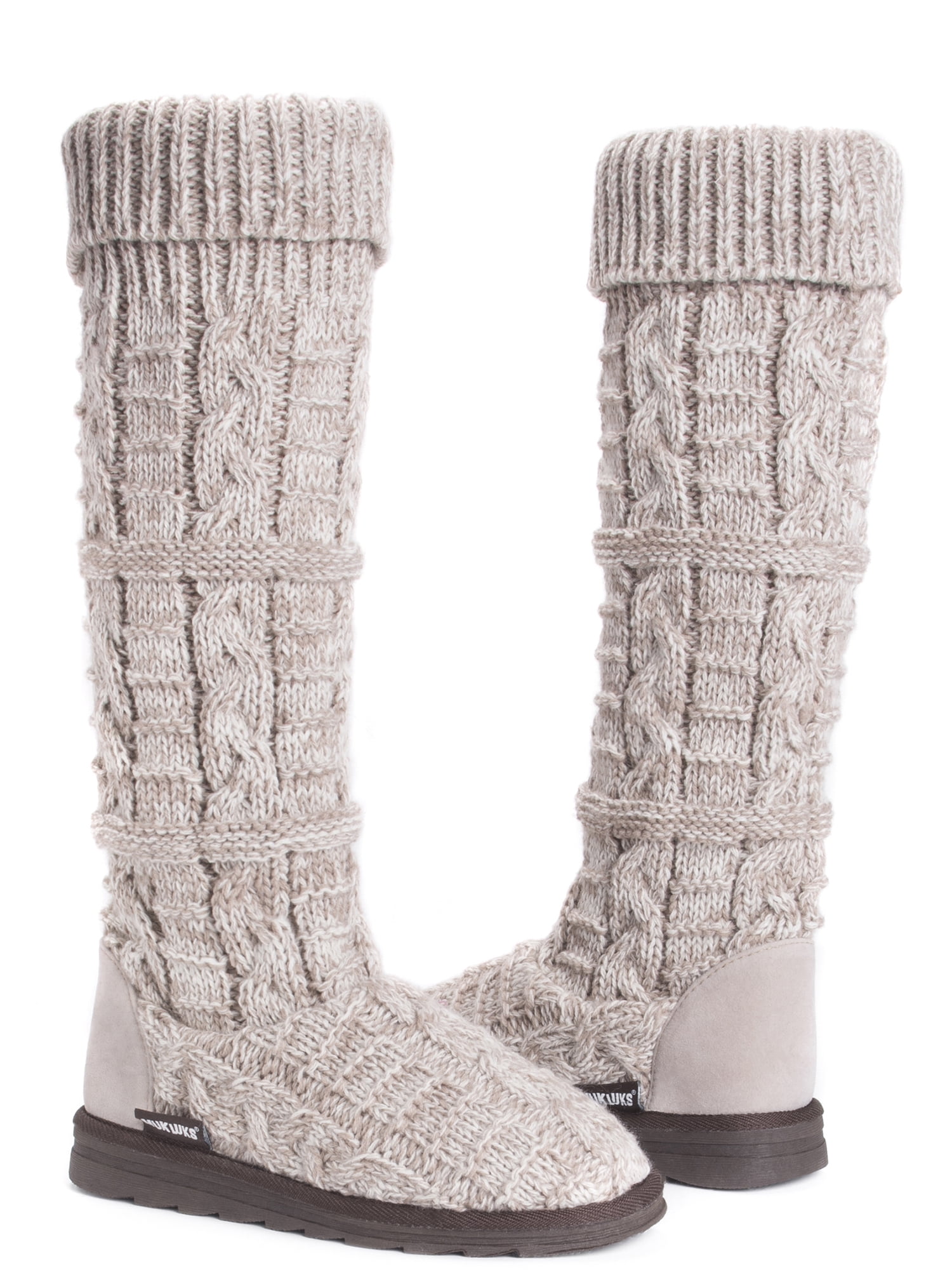 Boot (Women\'s) Slouch Shelly Sweater Marl Knit Luks Muk