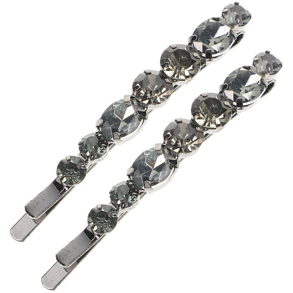 Eease Women's Crystal Duck Bill Hair Clips - 2 Pack