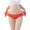 Red, variant on yunLCZ Women's Cotton Underwear High Waist Womens Low Waist Sheer Mesh Briefs Cute Seamless Panties For Women