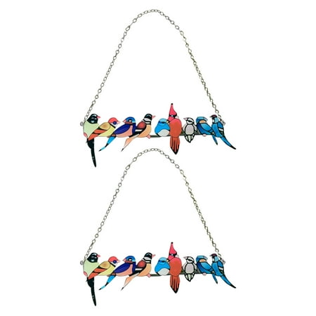 

Hueook Ornaments Bird Series Sculptures Pendant For Patio Yard Decor Creative Gif Home Decor Christmas Decorations Plastic B